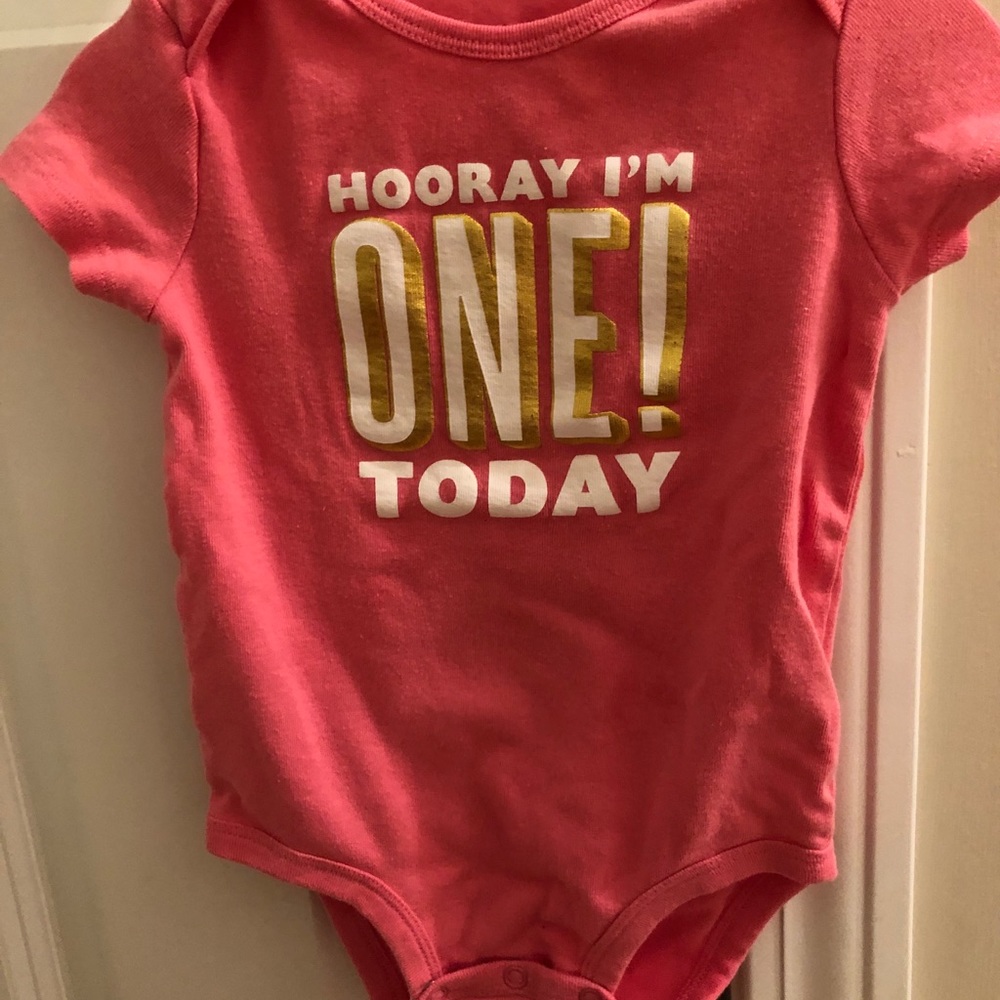 “One” birthday onesie EUC